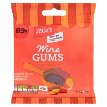 Jack's Wine Gums 10 Pack 140g