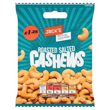 Jack's Salted Cashew Nuts 24 Pack 45g