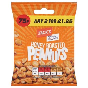 Jack's Honey Roasted Peanut 24 Pack 55g