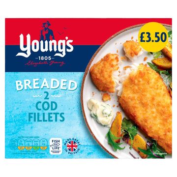 Young's Breaded Cod Fillets 8 x 200g