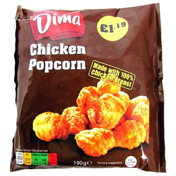 Dima Chicken Popcorn 12 x 190g