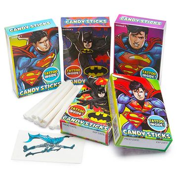 Batman/Superman Candy Sticks 45x50g