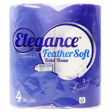Elegance Feather Soft Ply Roll 4 Roll