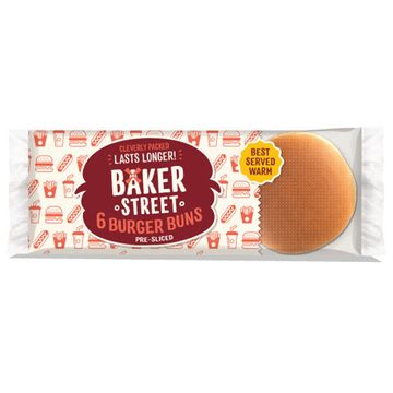 Baker St Plain Burger Bun