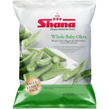 Shana Frozen Okra Sliced Rings 400g