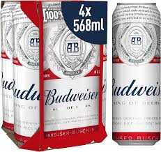 Budweiser 4 Pack 568ml